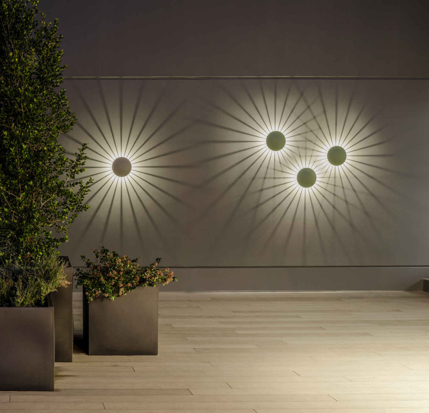 Meridiano Wall, Off-White, LED, 9W, On/Off, IP65