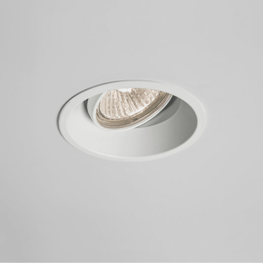 Minima Adjustable Round Downlight, White, GU10, IP20