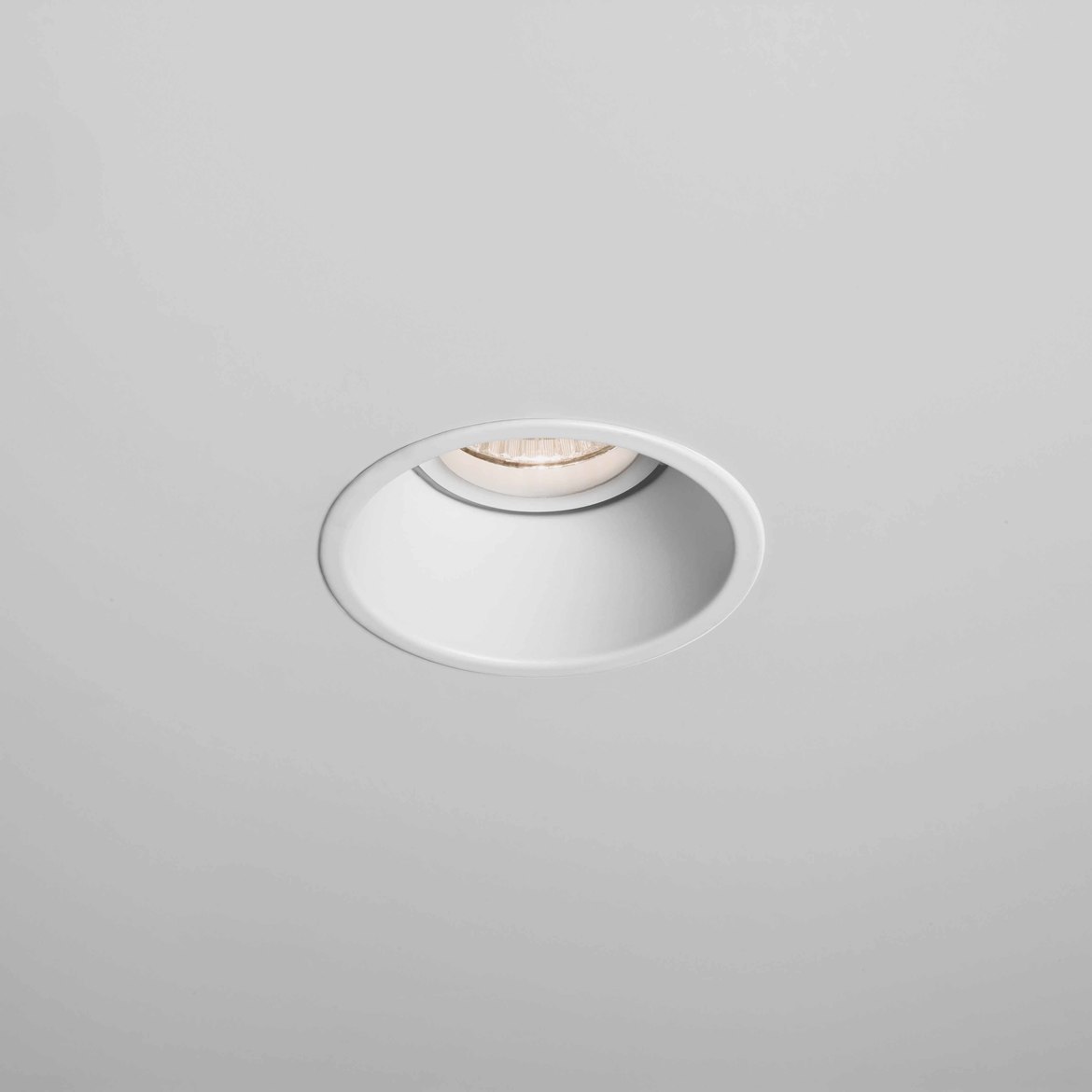 Minima Round Downlight, White, GU10, IP20