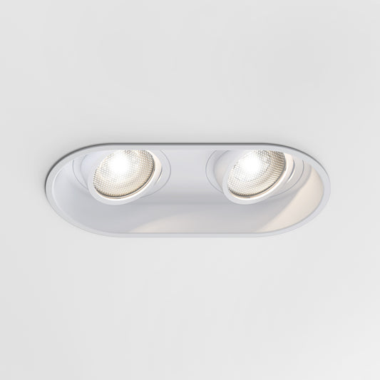 Minima Twin Downlight, White, GU10, IP20