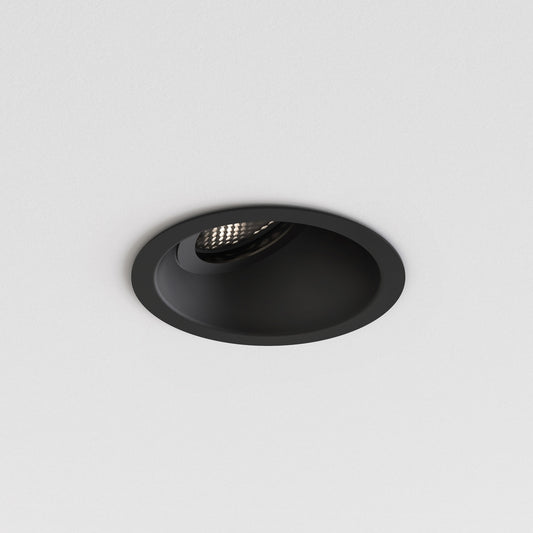 Minima Slimline Angled Downlight, Black, GU10, IP65, Fire Rated