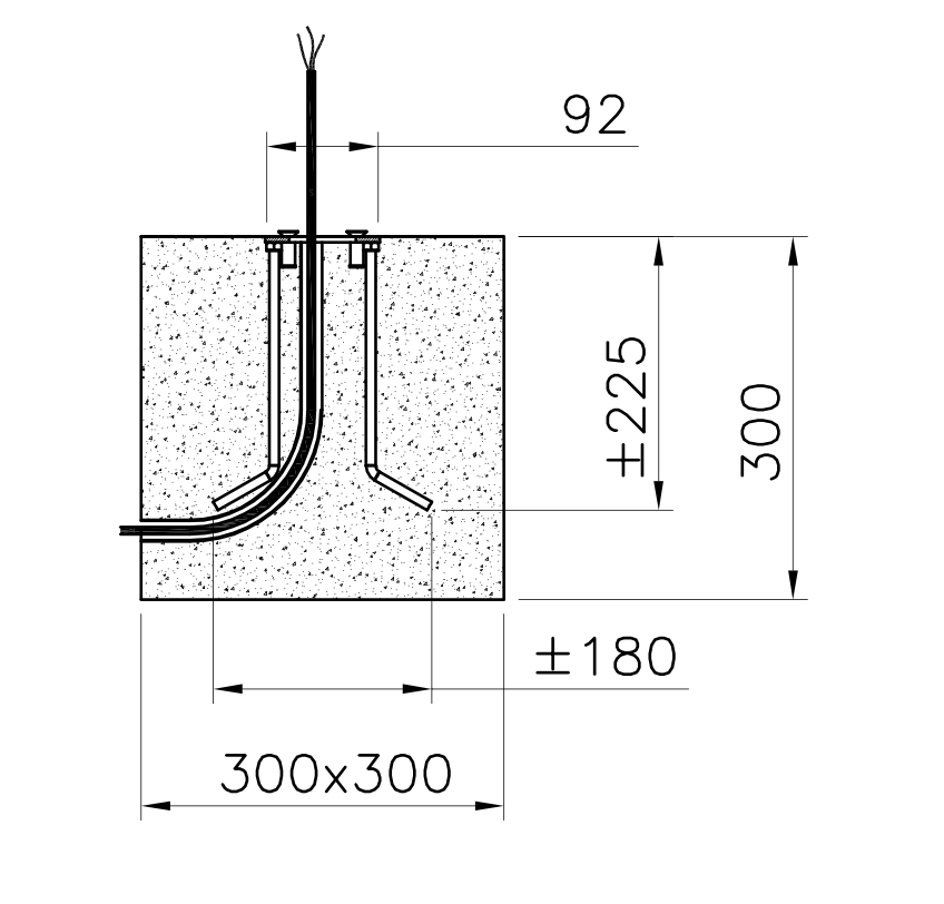 Moai Bollard, 35 cm, Cement, LED, 6.5W, Triac Dim, IP66