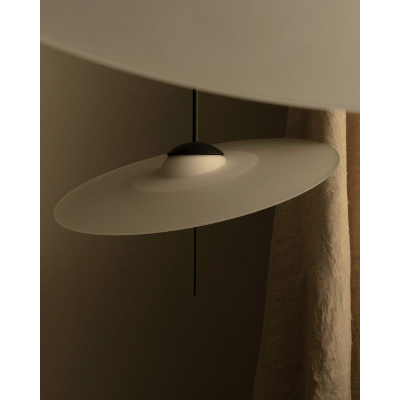 DCW Editions Mono pendant, unlit, with linen curtain