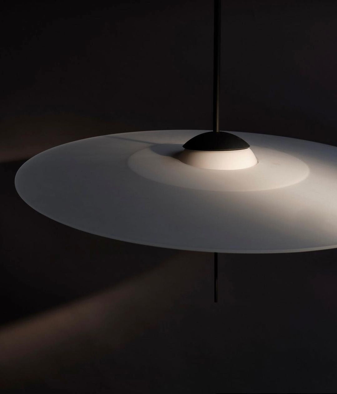 DCW Editions Mono pendant top view, unlit