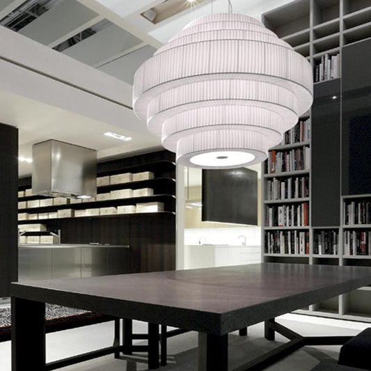 Mos Pendant, 120 cm, White Ribbons, E27, IP20