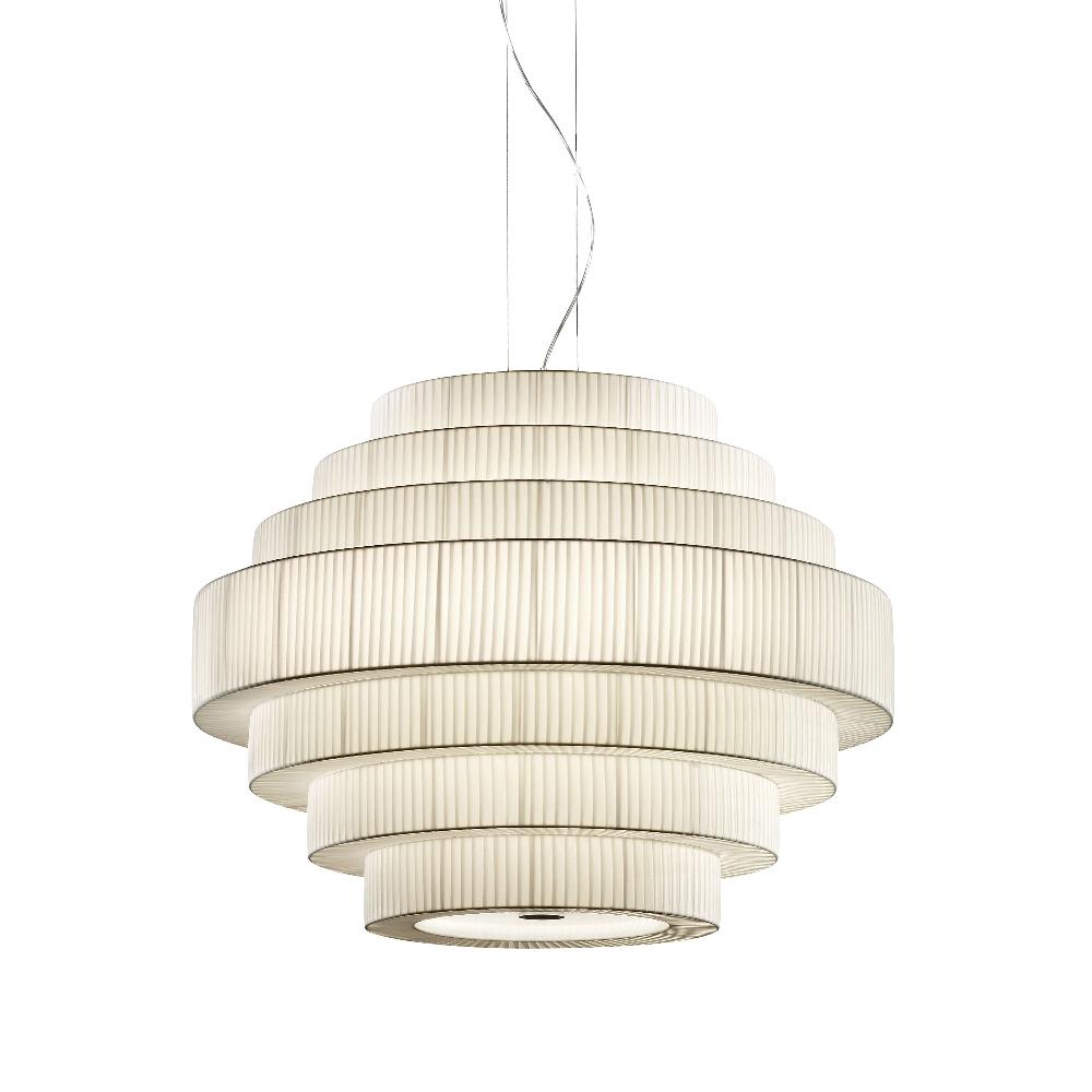 Mos Pendant, 120 cm, Cream Ribbons, E27, IP20