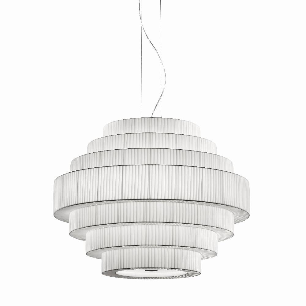 Mos Pendant, 120 cm, White Ribbons, E27, IP20