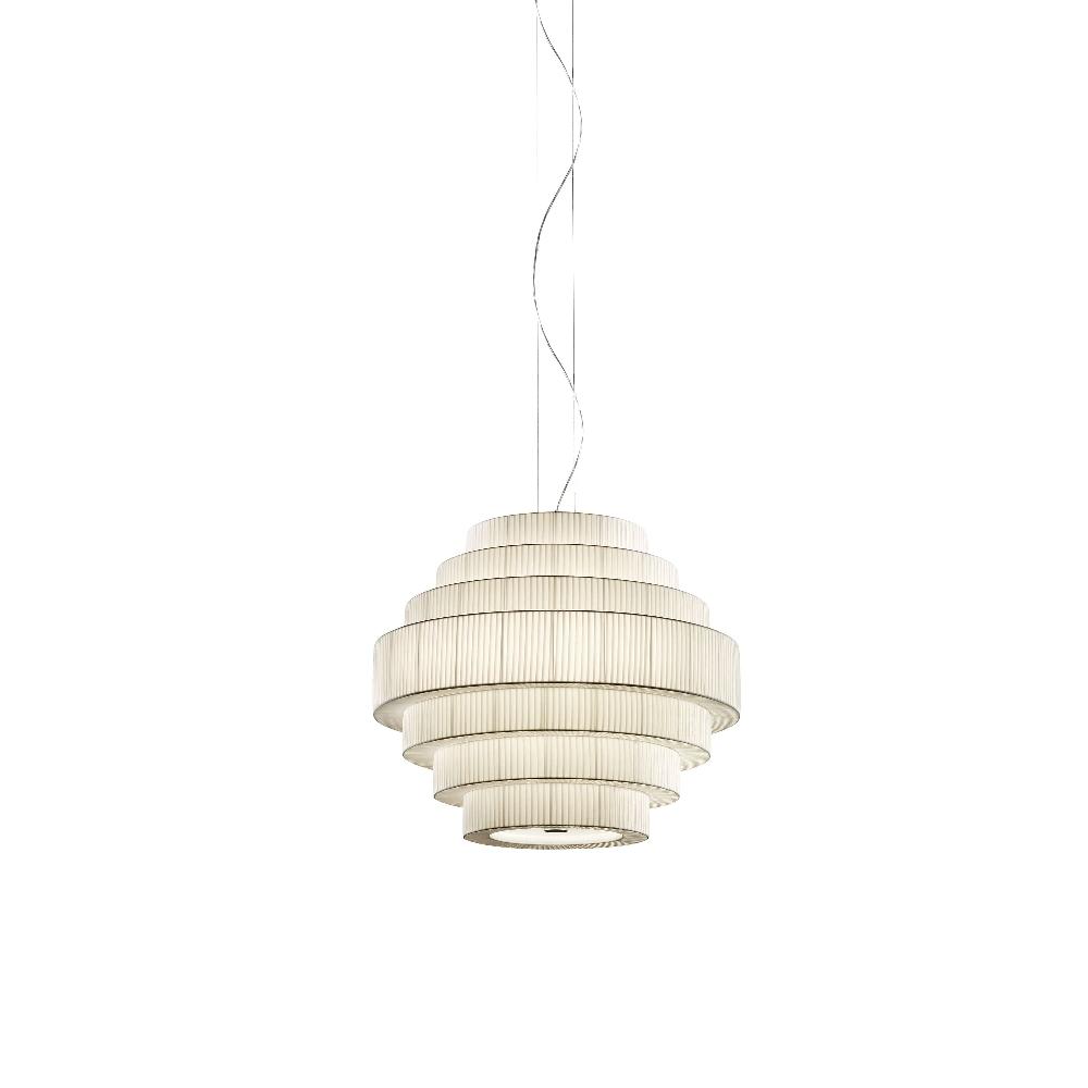 Mos Pendant, 60 cm, Cream Ribbons, E27, IP20