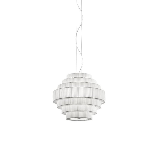 Mos Pendant, 60 cm, White Ribbons, E27, IP20