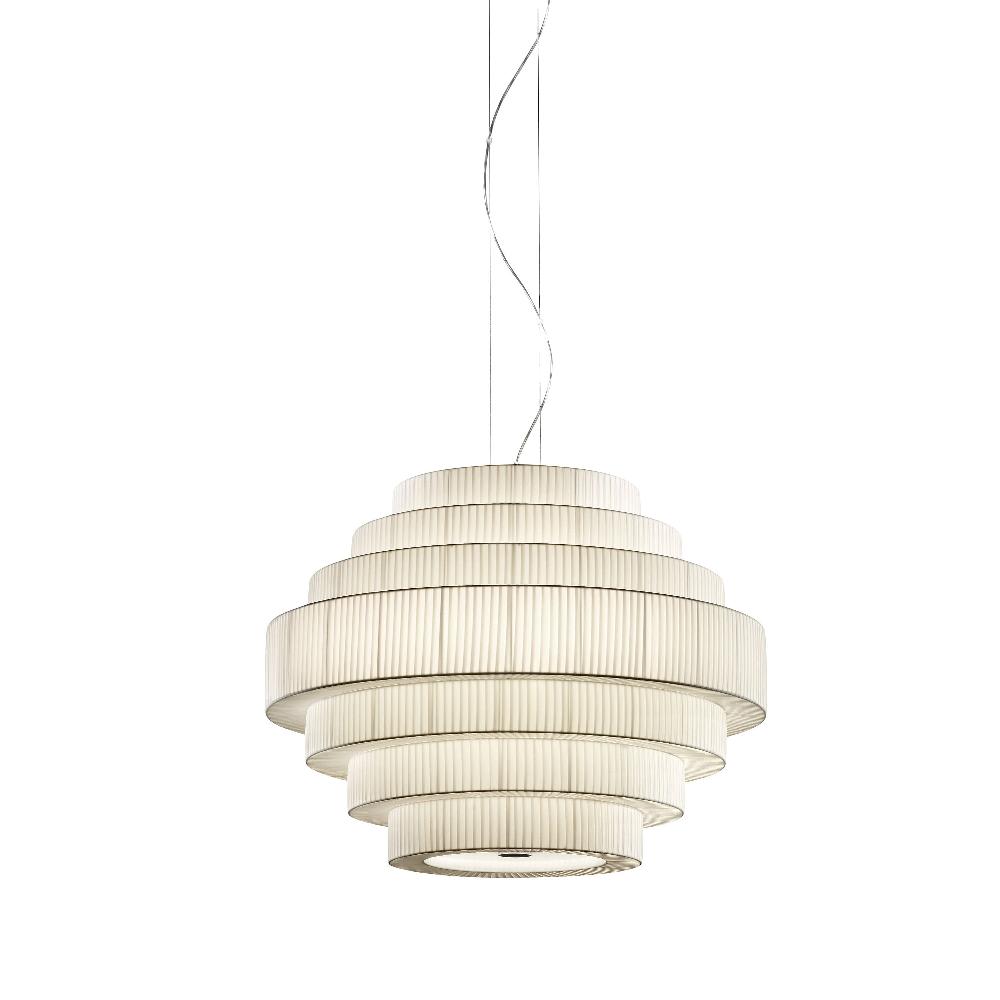 Mos Pendant, 90 cm, Cream Ribbons, E27, IP20