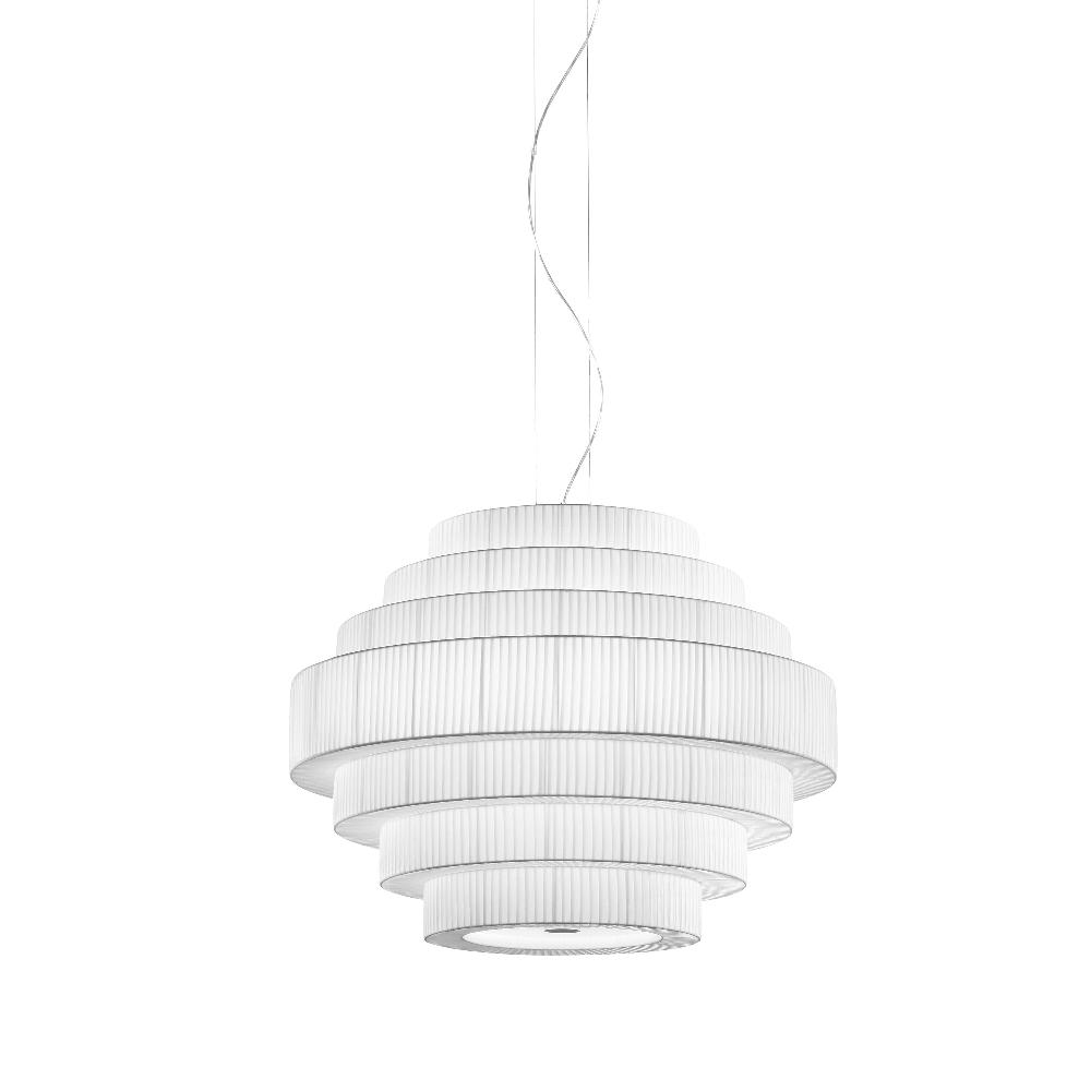 Mos Pendant, 90 cm, White Ribbons, E27, IP20