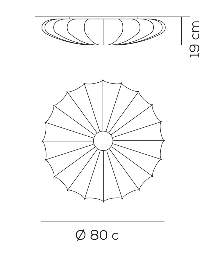 Muse Ceiling or Wall, Multi Coloured, E27, IP20