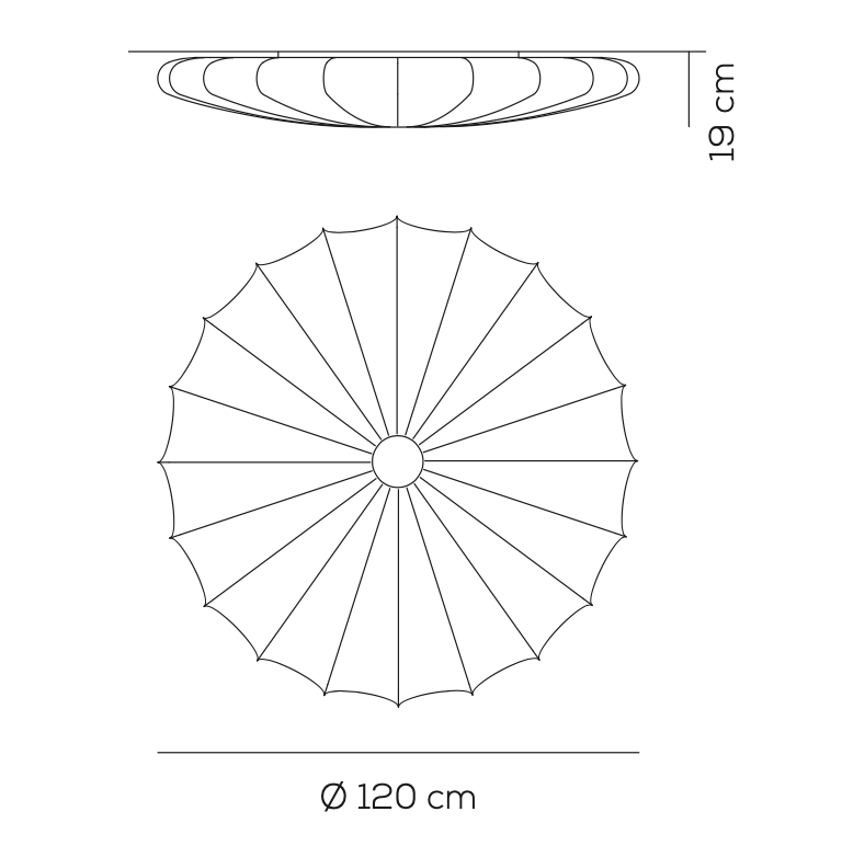 Muse Ceiling or Wall, Flower, E27, IP20