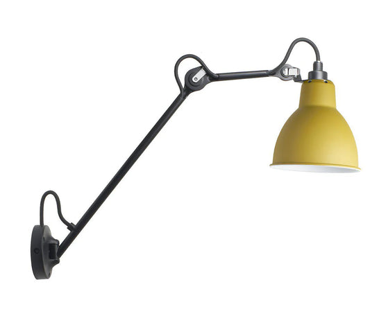 Gras N122 Adjustable Wall 1 Long Up Arm Yellow Shade, E27, IP20