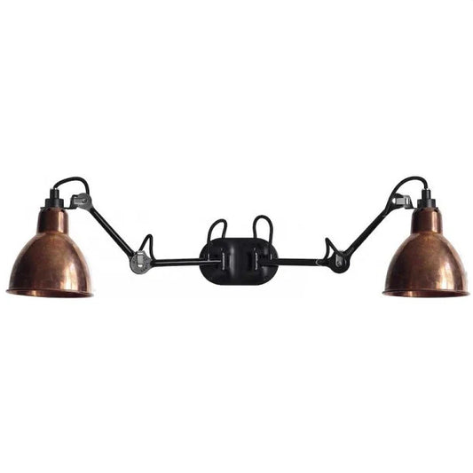 Gras N204 Adjustable Wall Double Arm Raw Copper Shade, E27, IP20