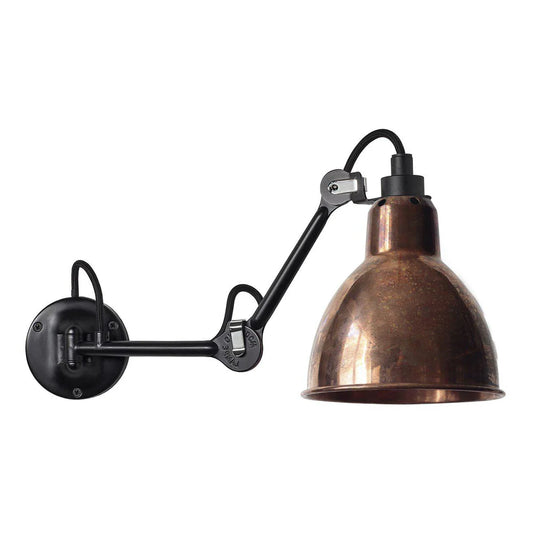 Gras N204 Adjustable Wall Straight Arm Raw Copper Shade, E27, IP20