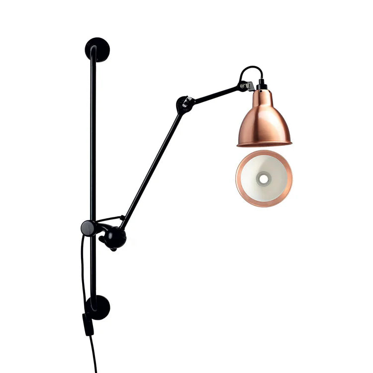 Gras N210 Adjustable Wall Bracket Round Copper Shade, Plug In, E14, IP20