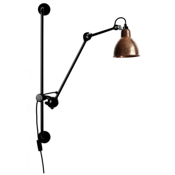 Gras N210 Adjustable Wall Bracket Round Raw Copper Shade, Plug In, E14, IP20