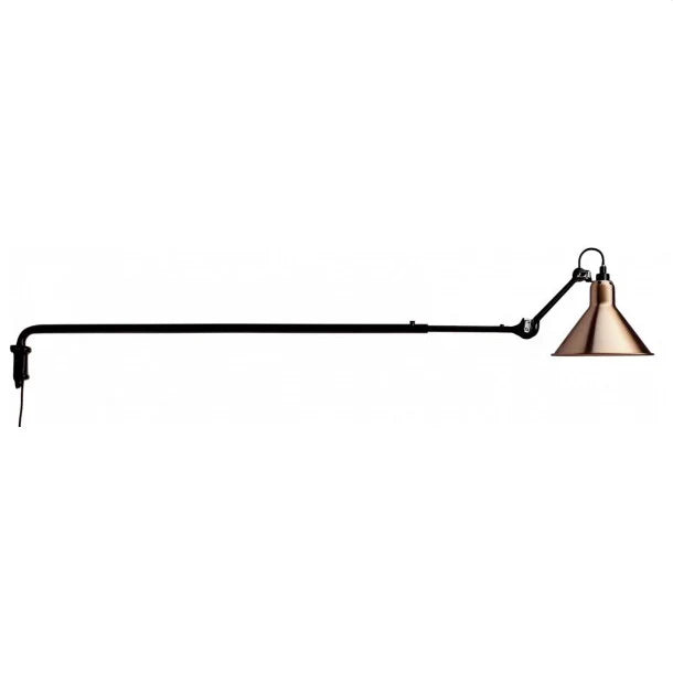 Gras N213 Adjustable Linear Wall Cone Copper Shade, Plug In, E14, IP20