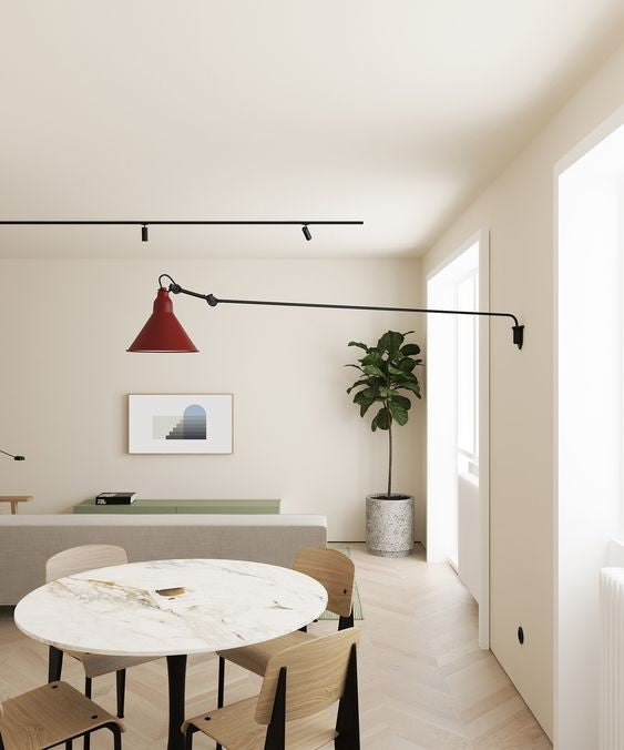 Gras N213 Adjustable Linear Wall Cone Brass Shade, Plug In, E14, IP20