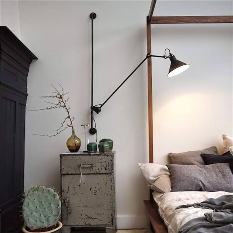 Gras N214 Adjustable Wall Bracket Cone Brass Shade, Plug In, E14, IP20