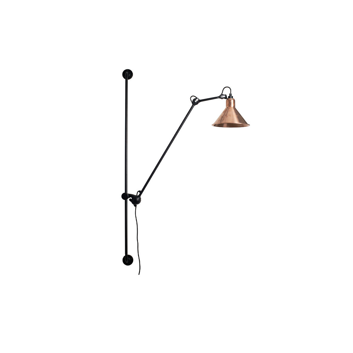 Gras N214 Adjustable Wall Bracket Cone Raw Copper Shade, Plug In, E14, IP20