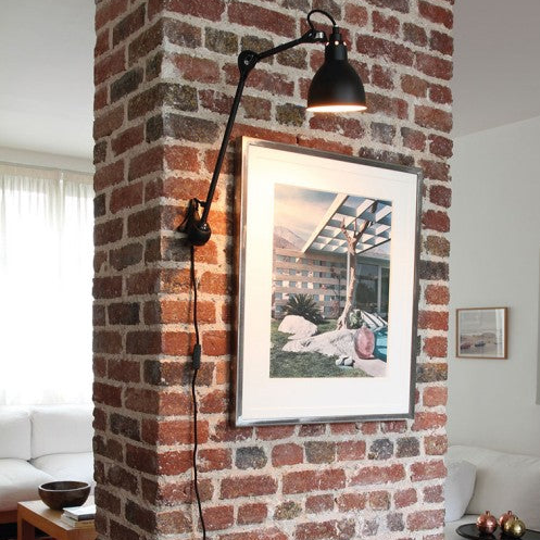 Gras N222 Adjustable Wall Long Up Arm Copper Shade, Plug In, E14, IP20