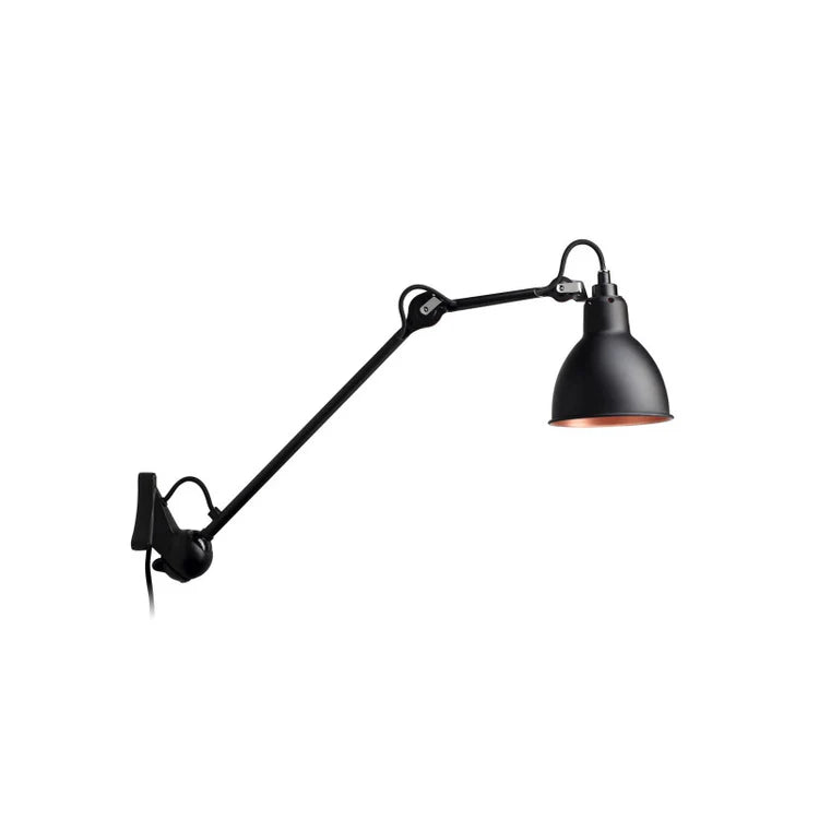 Gras N222 Adjustable Wall Long Up Arm Black Shade, Plug In, E14, IP20