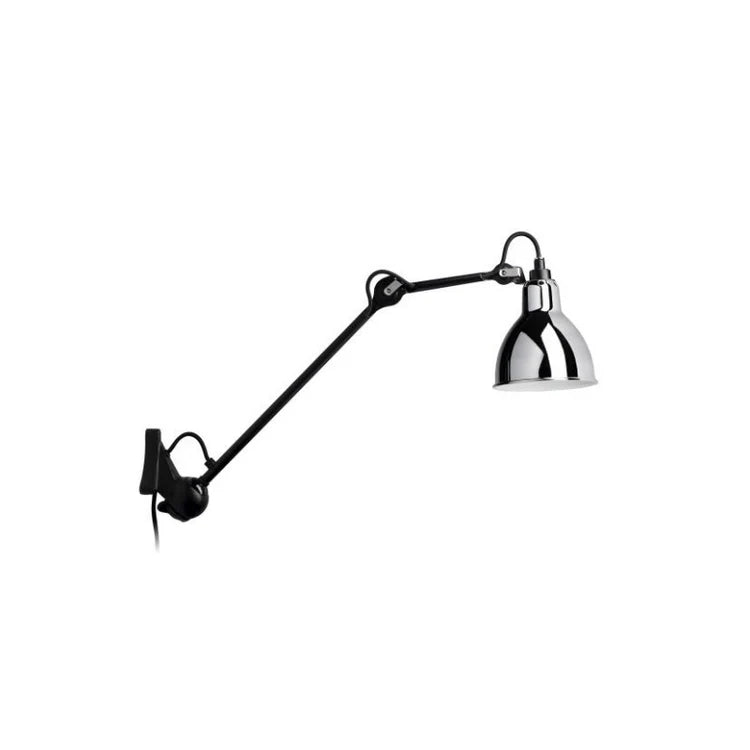 Gras N222 Adjustable Wall Long Up Arm Chrome Shade, Plug In, E14, IP20