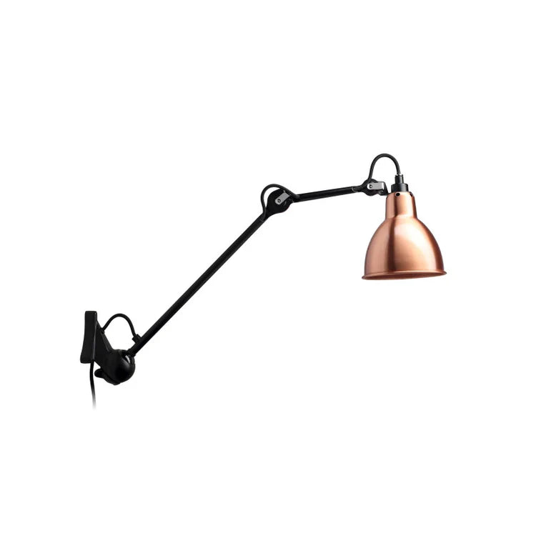 Gras N222 Adjustable Wall Long Up Arm Copper Shade, Plug In, E14, IP20