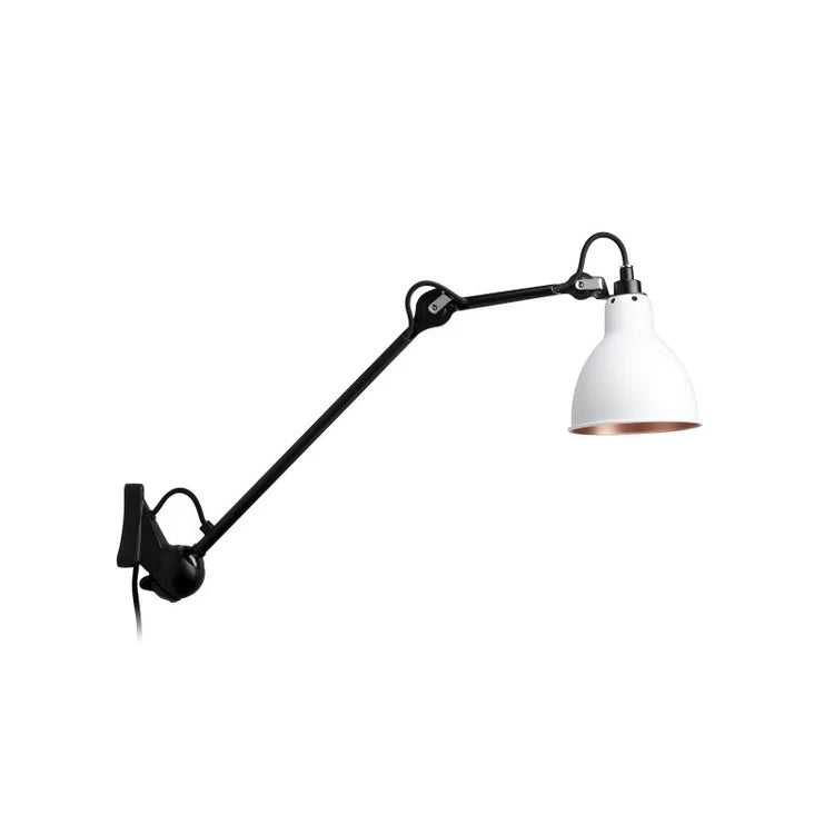 Gras N222 Adjustable Wall Long Up Arm White Shade, Plug In, E14, IP20