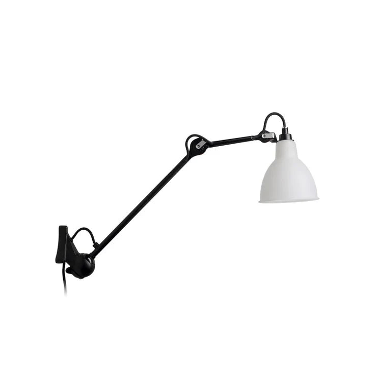 Gras N222 Adjustable Wall Long Up Arm White Shade, Plug In, E14, IP20