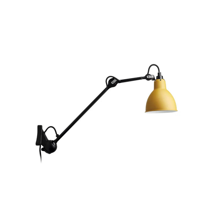 Gras N222 Adjustable Wall Long Up Arm Yellow Shade, Plug In, E14, IP20