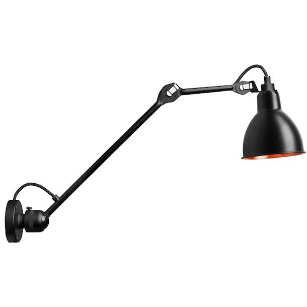 Gras N304 L Adjustable Wall 1 Long Up Arm Black Shade, E14, IP20