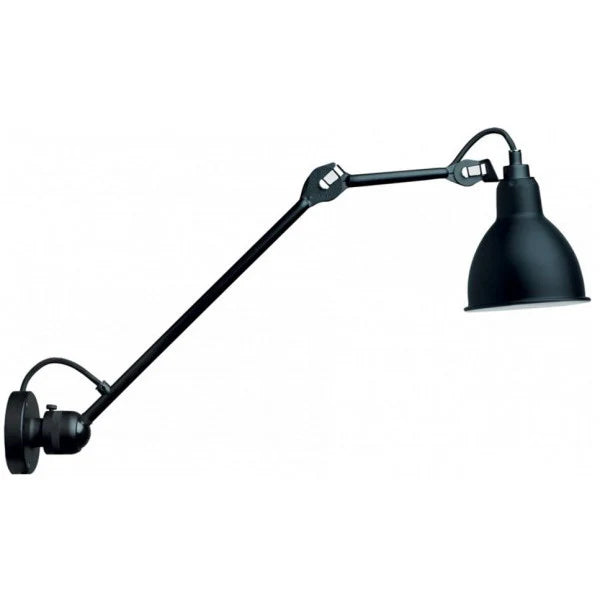 Gras N304 L Adjustable Wall 1 Long Up Arm Black Shade, E14, IP20