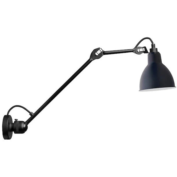 Gras N304 L Adjustable Wall 1 Long Up Arm Blue Shade, E14, IP20