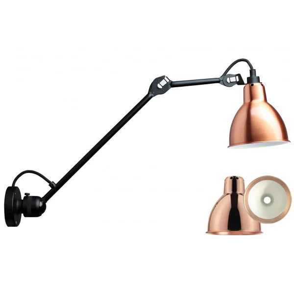 Gras N304 L Adjustable Wall 1 Long Up Arm Copper Shade, E14, IP20