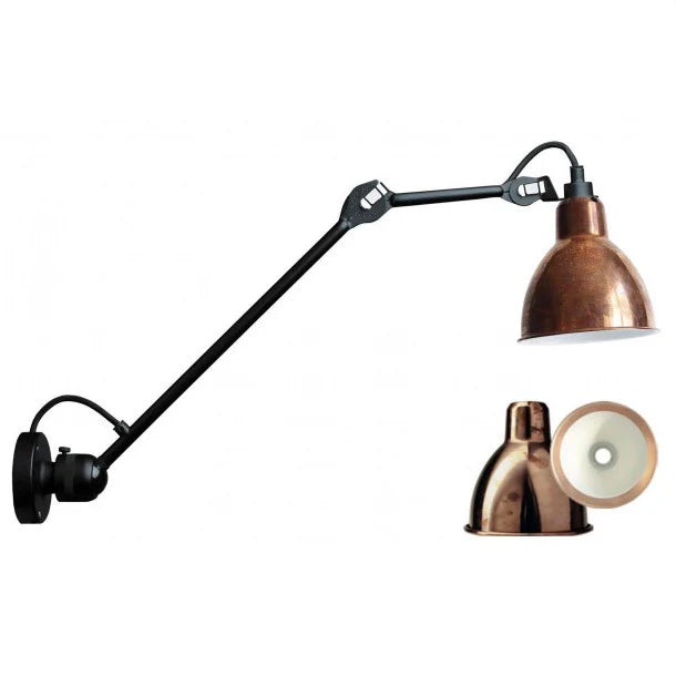 Gras N304 L Adjustable Wall 1 Long Up Arm Raw Copper Shade, E14, IP20