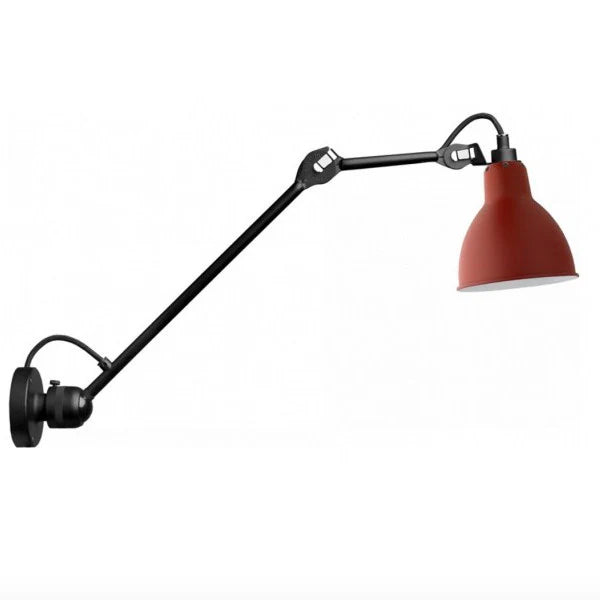 Gras N304 L Adjustable Wall 1 Long Up Arm Red Shade, E14, IP20