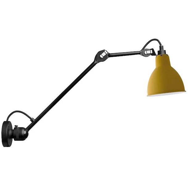 Gras N304 L Adjustable Wall 1 Long Up Arm Yellow Shade, E14, IP20