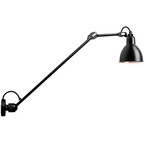 Gras N304 L Adjustable Wall 1 Long Up Arm Black Shade, E14, IP20