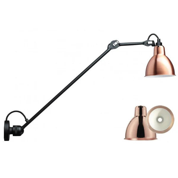 Gras N304 L Adjustable Wall 1 Long Up Arm Copper Shade, E14, IP20