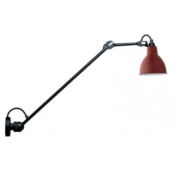 Gras N304 L Adjustable Wall 1 Long Up Arm Red Shade, E14, IP20