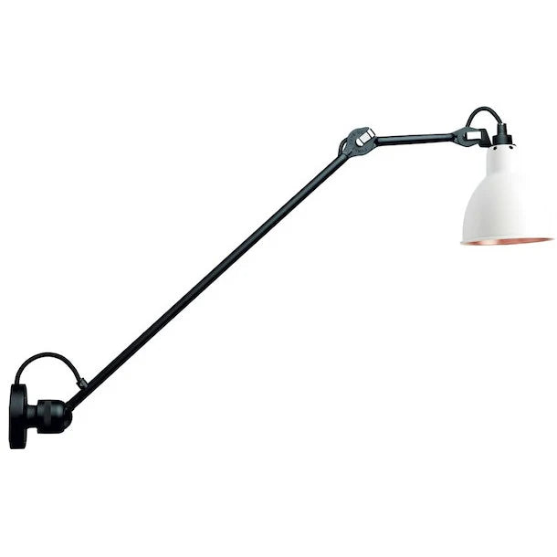 Gras N304 L Adjustable Wall 1 Long Up Arm White Shade, E14, IP20