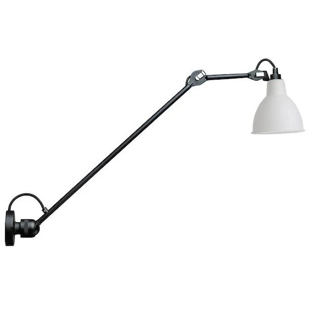 Gras N304 L Adjustable Wall 1 Long Up Arm White Shade, E14, IP20