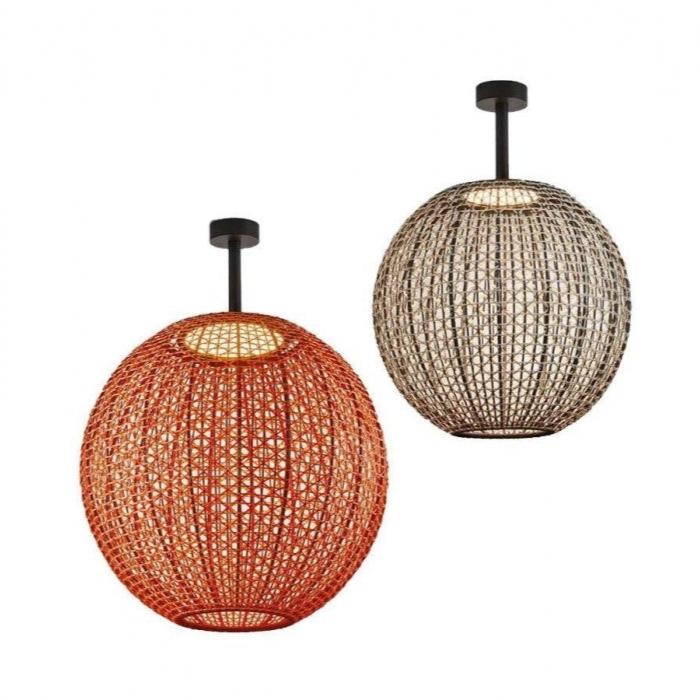 Nans Ceiling, Sphere, 60 cm, Red, LED, 14W, Triac Dim, IP54