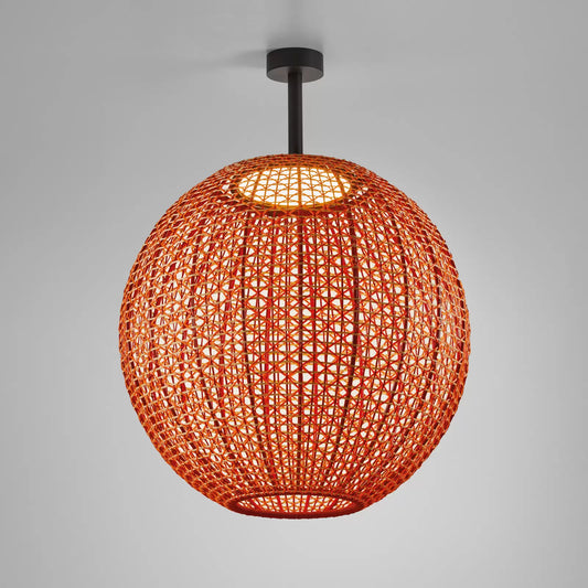 Nans Ceiling, Sphere, 60 cm, Red, LED, 14W, Triac Dim, IP54