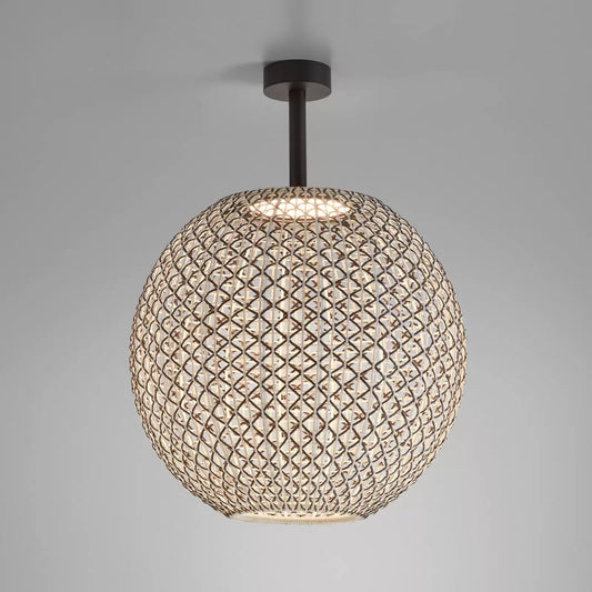 Nans Ceiling, Sphere, 60 cm, Brown, LED, 14W, Triac Dim, IP54
