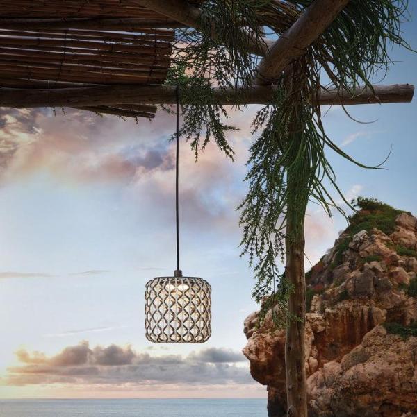 Nans Pendant, 31, Beige, LED, 9.5W, Triac Dim, IP54