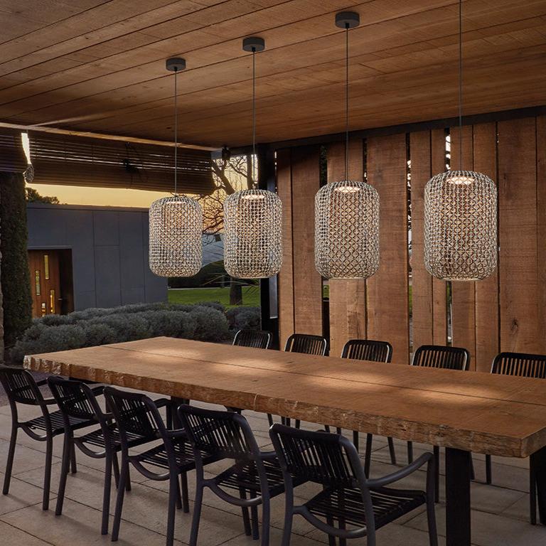 Nans Pendant, 25, Brown, LED, 9.5W, Triac Dim, IP54